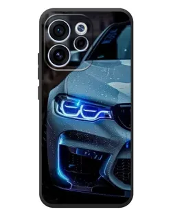 Чехол для OPPO Reno 15F с картинкой «Взгляд BMW с синими фарами» Чехол для OPPO Reno 15F с картинкой «Взгляд BMW с синими фарами»