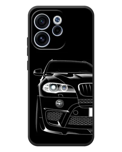 Чехол для OPPO Reno 15F с картинкой «Темный силуэт BMW»