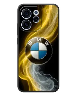 Чехол для OPPO Reno 15F с картинкой «Золотистый дым BMW»
