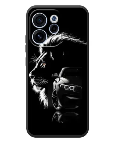 Чехол для OPPO Reno 15F с картинкой «BMW и лев»