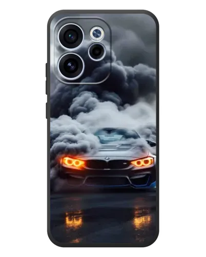 Чехол для OPPO Reno 15F с картинкой «BMW в дыму»