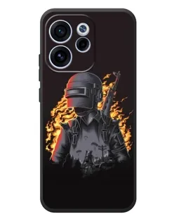 Чехол для OPPO Reno 15F с картинкой «PUBG — огненный силуэт» Чехол для OPPO Reno 15F с картинкой «PUBG — огненный силуэт»