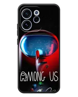 Чехол для OPPO Reno 15F с картинкой «Красный импостер — макро»