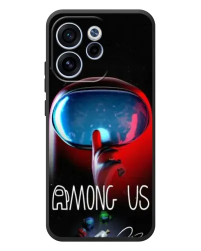 Чехол для OPPO Reno 15F с картинкой «Красный импостер — макро» Чехол для OPPO Reno 15F с картинкой «Красный импостер — макро»