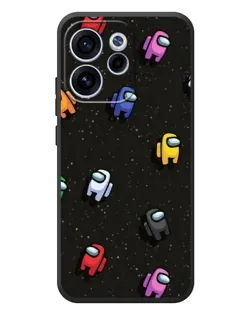 Чехол для OPPO Reno 15F с картинкой «Космический паттерн Among Us»