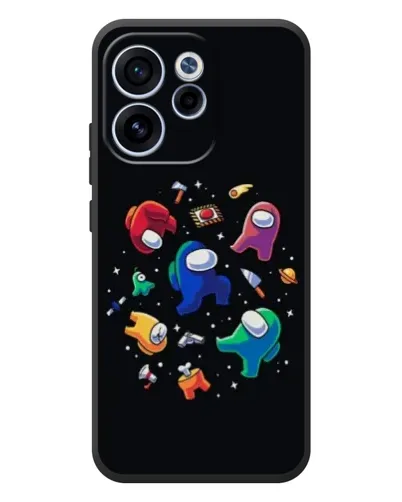 Чехол для OPPO Reno 15F с картинкой «Among Us космос» Чехол для OPPO Reno 15F с картинкой «Among Us космос»