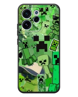 Чехол для OPPO Reno 15F с картинкой «Криперы Minecraft»