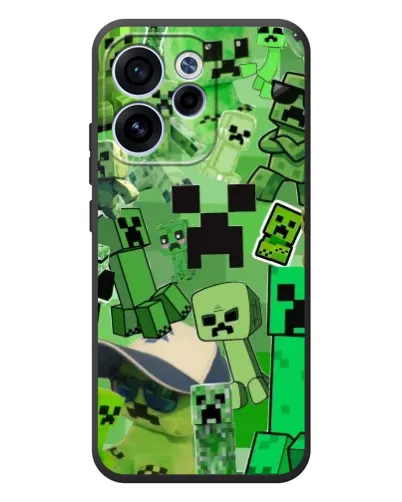 Чехол для OPPO Reno 15F с картинкой «Криперы Minecraft»