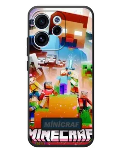 Чехол для OPPO Reno 15F с картинкой «Minecraft герои игры»
