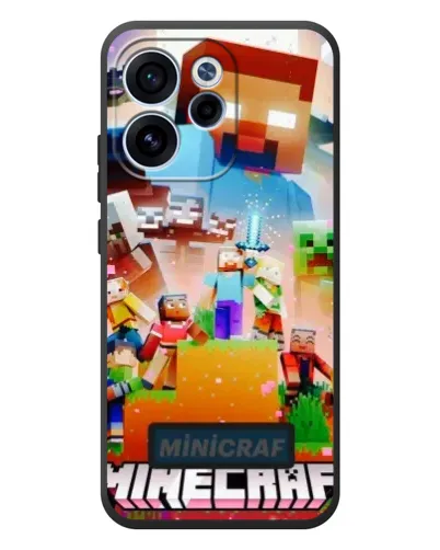Чехол для OPPO Reno 15F с картинкой «Minecraft герои игры»