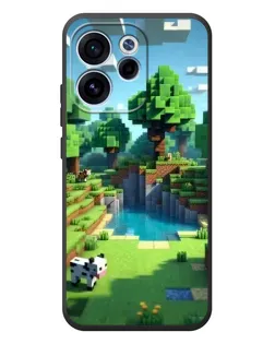 Чехол для OPPO Reno 15F с картинкой «Minecraft летний день»