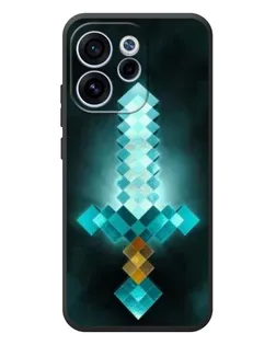 Чехол для OPPO Reno 15F с картинкой «Алмазный меч неон»