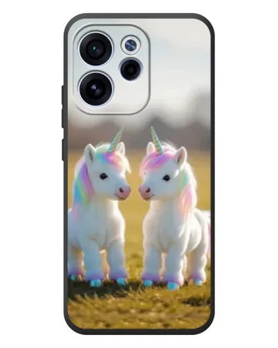 Чехол для OPPO Reno 15F с картинкой «Пара единорогов» Чехол для OPPO Reno 15F с картинкой «Пара единорогов»