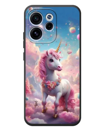 Чехол для OPPO Reno 15F с картинкой «Единорог среди облаков» Чехол для OPPO Reno 15F с картинкой «Единорог среди облаков»