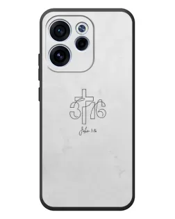 Чехол для OPPO Reno 15F с картинкой «Иоанна 3:16 Крест» Чехол для OPPO Reno 15F с картинкой «Иоанна 3:16 Крест»