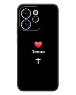 Чехол для OPPO Reno 15F с картинкой «Сердце - Jesus» Чехол для OPPO Reno 15F с картинкой «Сердце - Jesus»