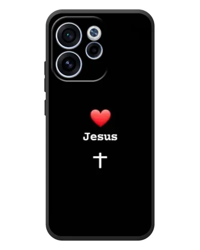 Чехол для OPPO Reno 15F с картинкой «Сердце - Jesus» Чехол для OPPO Reno 15F с картинкой «Сердце - Jesus»