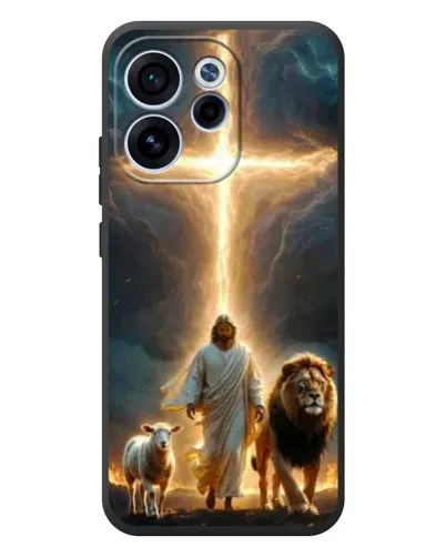 Чехол для OPPO Reno 15F с картинкой «Лев Иуды и Свет» Чехол для OPPO Reno 15F с картинкой «Лев Иуды и Свет»
