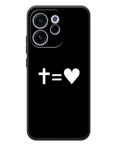Чехол для OPPO Reno 15F с картинкой «Крест и Сердце» Чехол для OPPO Reno 15F с картинкой «Крест и Сердце»