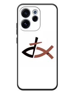 Чехол для OPPO Reno 15F с картинкой «Рыба и крест»