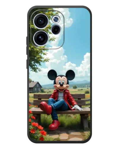 Чехол для OPPO Reno 15F с картинкой «Микки на скамейке» Чехол для OPPO Reno 15F с картинкой «Микки на скамейке»