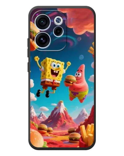 Чехол для OPPO Reno 15F с картинкой «Космический фастфуд»