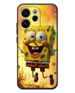 Чехол для OPPO Reno 15F с картинкой «Губка Боб прыгает»