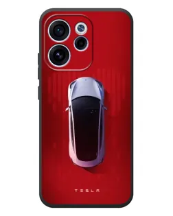Чехол для OPPO Reno 15F с картинкой «Tesla Top View» Чехол для OPPO Reno 15F с картинкой «Tesla Top View»
