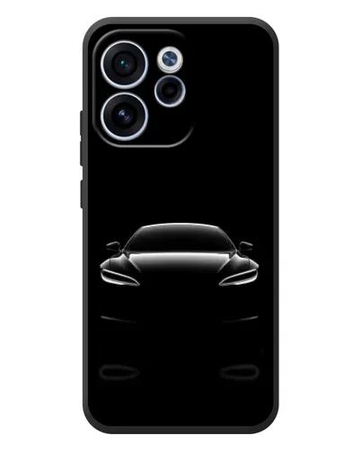 Чехол для OPPO Reno 15F с картинкой «Силуэт Tesla Night»