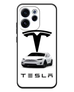 Чехол для OPPO Reno 15F с картинкой «Tesla White Style»