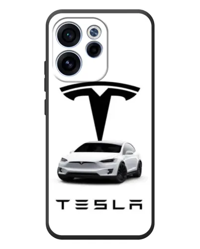 Чехол для OPPO Reno 15F с картинкой «Tesla White Style»
