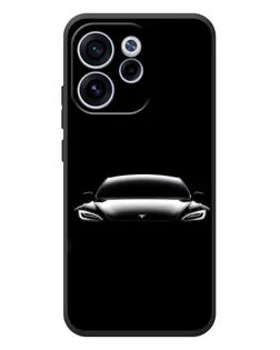 Чехол для OPPO Reno 15F с картинкой «Фары Tesla Night»