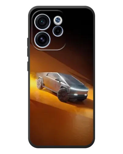 Чехол для OPPO Reno 15F с картинкой «Cybertruck в пустыне»