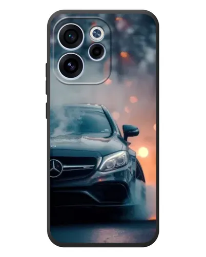Чехол для OPPO Reno 15F с картинкой «Mercedes — ночной город»