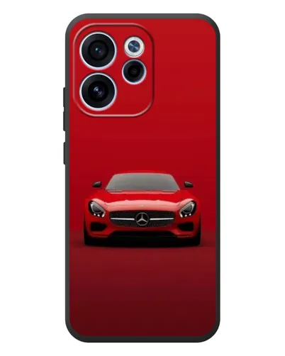 Чехол для OPPO Reno 15F с картинкой «Красный Mercedes AMG»