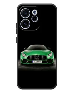 Чехол для OPPO Reno 15F с картинкой «Mercedes — неоновый лого»