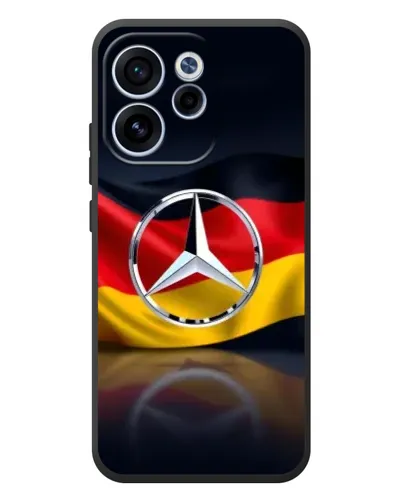 Чехол для OPPO Reno 15F с картинкой «Mercedes — флаг Германии»