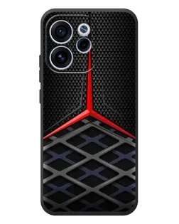 Чехол для OPPO Reno 15F с картинкой «Mercedes Carbon Grid»