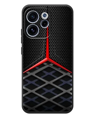 Чехол для OPPO Reno 15F с картинкой «Mercedes Carbon Grid»
