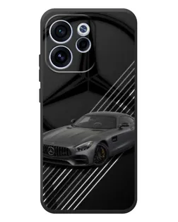 Чехол для OPPO Reno 15F с картинкой «Mercedes AMG — графика»