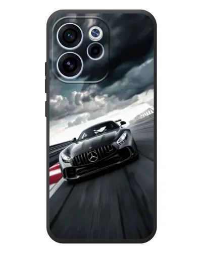 Чехол для OPPO Reno 15F с картинкой «Гоночный Mercedes AMG»