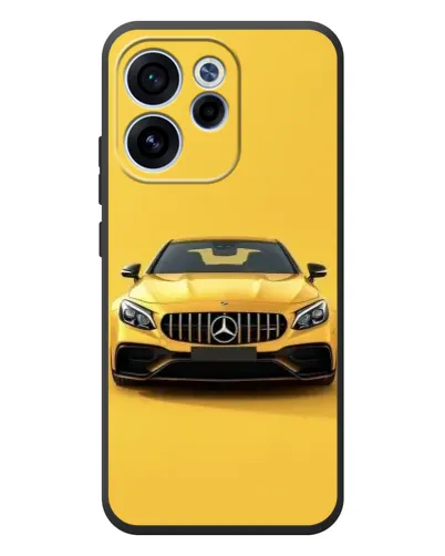 Чехол для OPPO Reno 15F с картинкой «Желтый Mercedes GT»