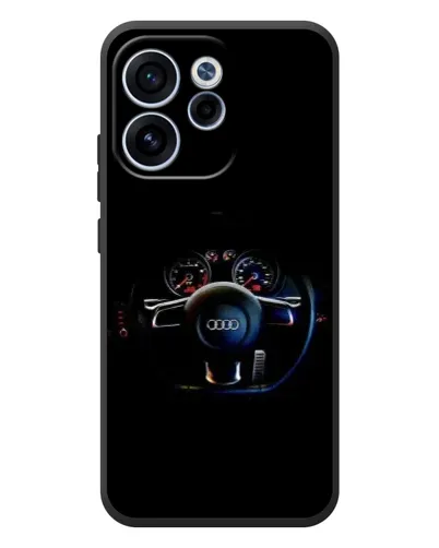Чехол для OPPO Reno 15F с картинкой «Салон Audi — руль» Чехол для OPPO Reno 15F с картинкой «Салон Audi — руль»