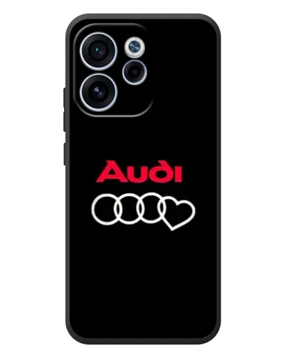 Чехол для OPPO Reno 15F с картинкой «Логотип Audi Heart» Чехол для OPPO Reno 15F с картинкой «Логотип Audi Heart»