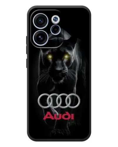 Чехол для OPPO Reno 15F с картинкой «Пантера и Audi» Чехол для OPPO Reno 15F с картинкой «Пантера и Audi»