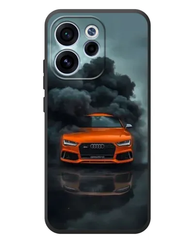 Чехол для OPPO Reno 15F с картинкой «Audi в облаках дыма» Чехол для OPPO Reno 15F с картинкой «Audi в облаках дыма»