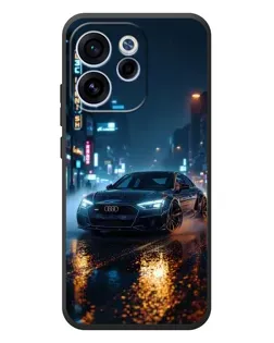 Чехол для OPPO Reno 15F с картинкой «Ночной город и Audi» Чехол для OPPO Reno 15F с картинкой «Ночной город и Audi»
