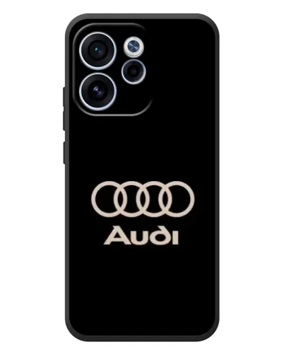 Чехол для OPPO Reno 15F с картинкой «Audi — золотой логотип» Чехол для OPPO Reno 15F с картинкой «Audi — золотой логотип»