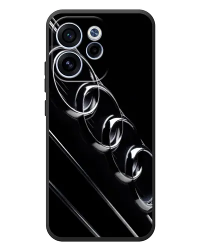Чехол для OPPO Reno 15F с картинкой «Audi — абстрактные кольца» Чехол для OPPO Reno 15F с картинкой «Audi — абстрактные кольца»