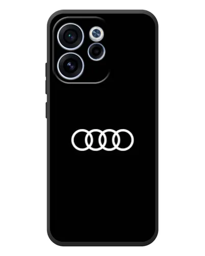 Чехол для OPPO Reno 15F с картинкой «Audi White Logo» Чехол для OPPO Reno 15F с картинкой «Audi White Logo»